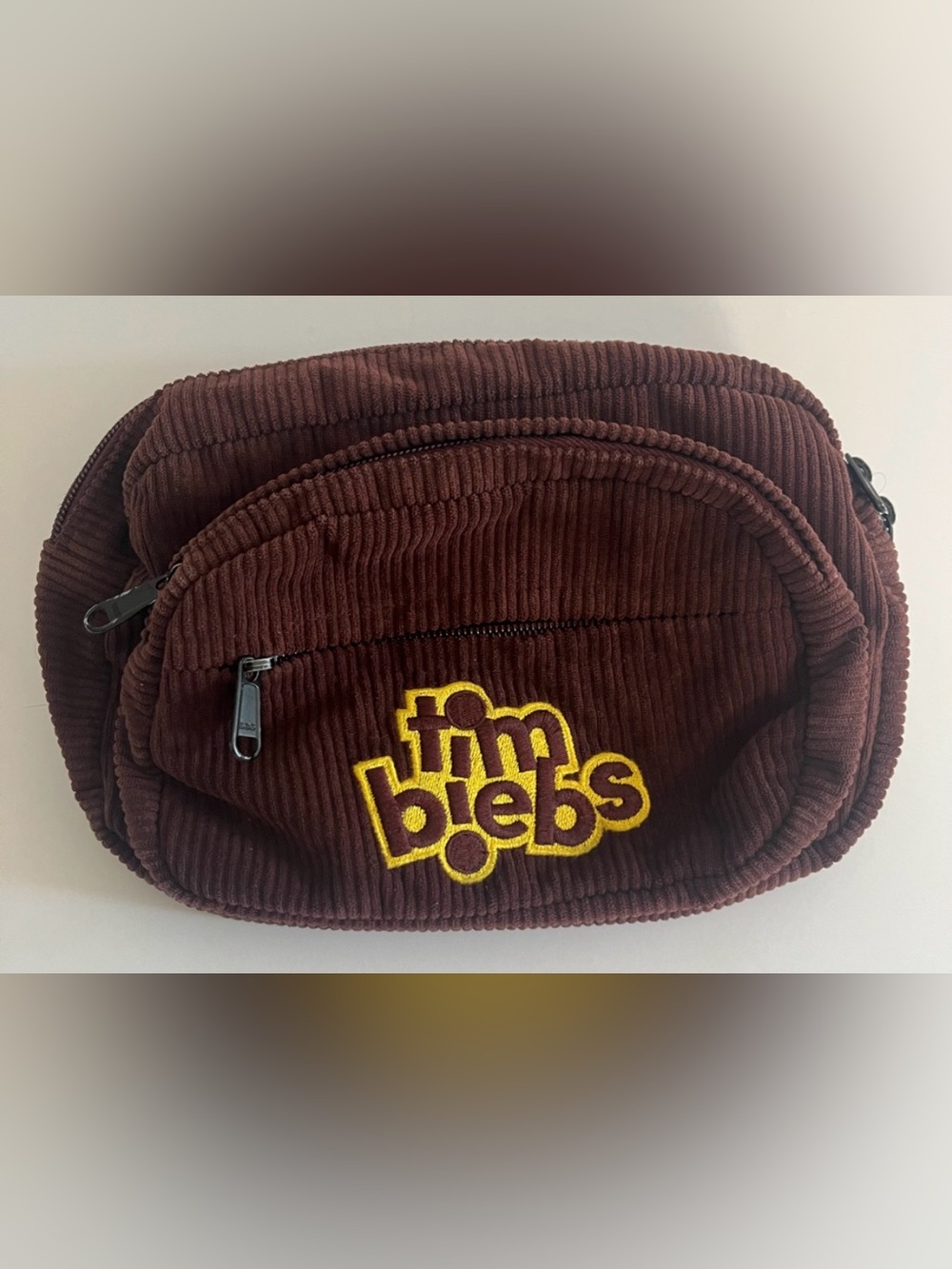 Justin Bieber x Tim Hortons Corduroy Belt Bag | Streetwear Belt Bag timbiebs